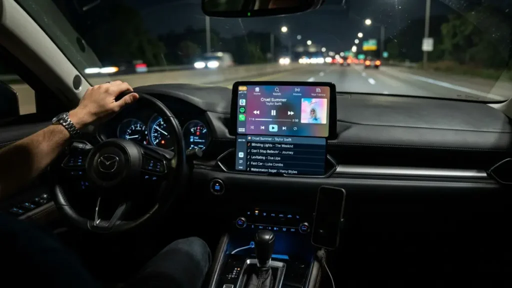 Rekomendasi podcast Spotify terbaik untuk belajar bahasa Inggris selama perjalanan mudik lebaran 2026. (AI-generated Image)