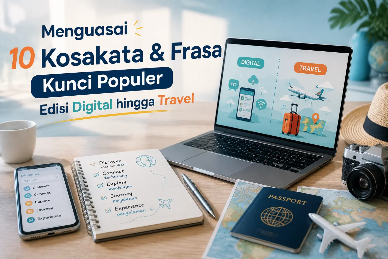 Weekly Recap: Menguasai 10 Kosakata & Frasa Kunci Populer Edisi Digital hingga Travel