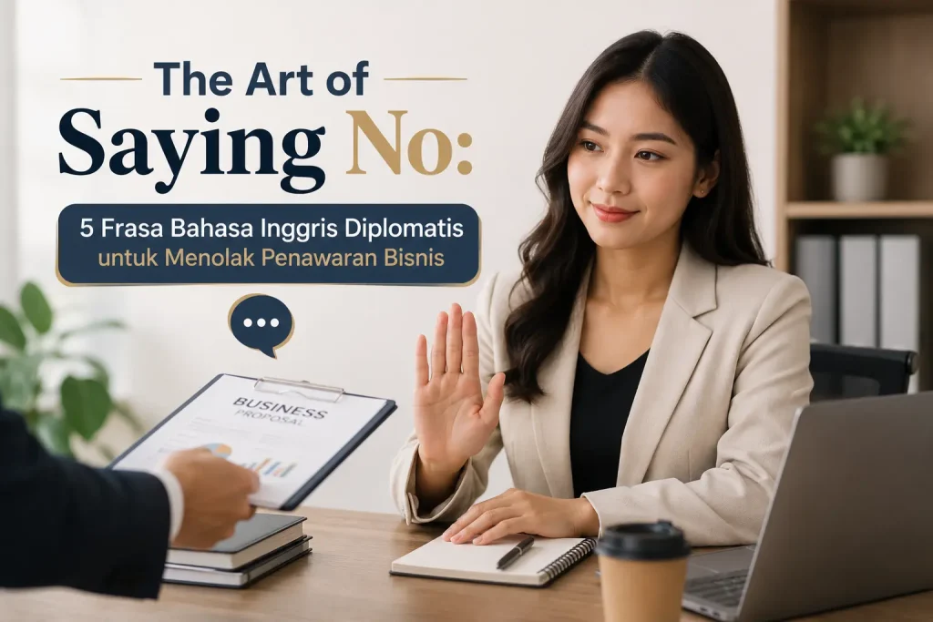 Cara menolak penawaran bisnis, proposal kerja sama, atau harga vendor dalam Bahasa Inggris bisnis yang sopan dan profesional. (Generated By AI)